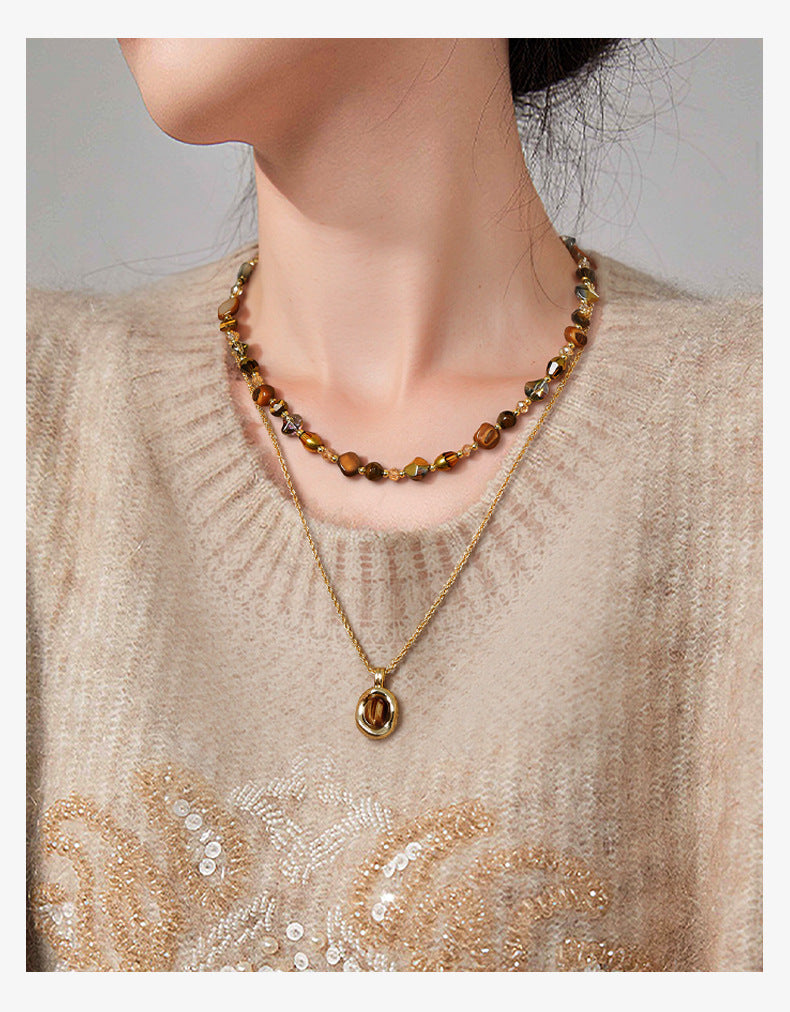 Maillard Tiger Eye Necklace
