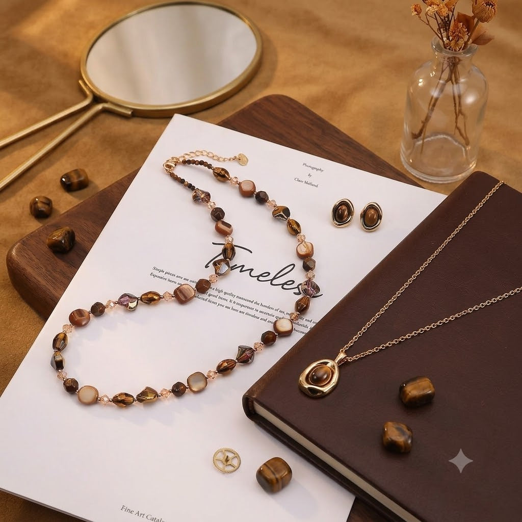 Maillard Tiger Eye Necklace