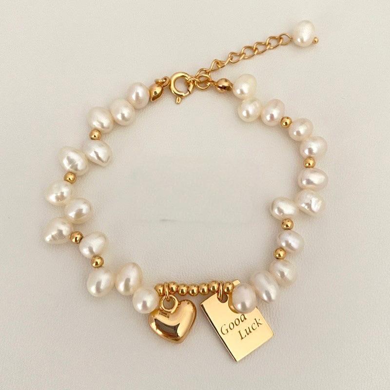 Gold  Pearl  Bracelet