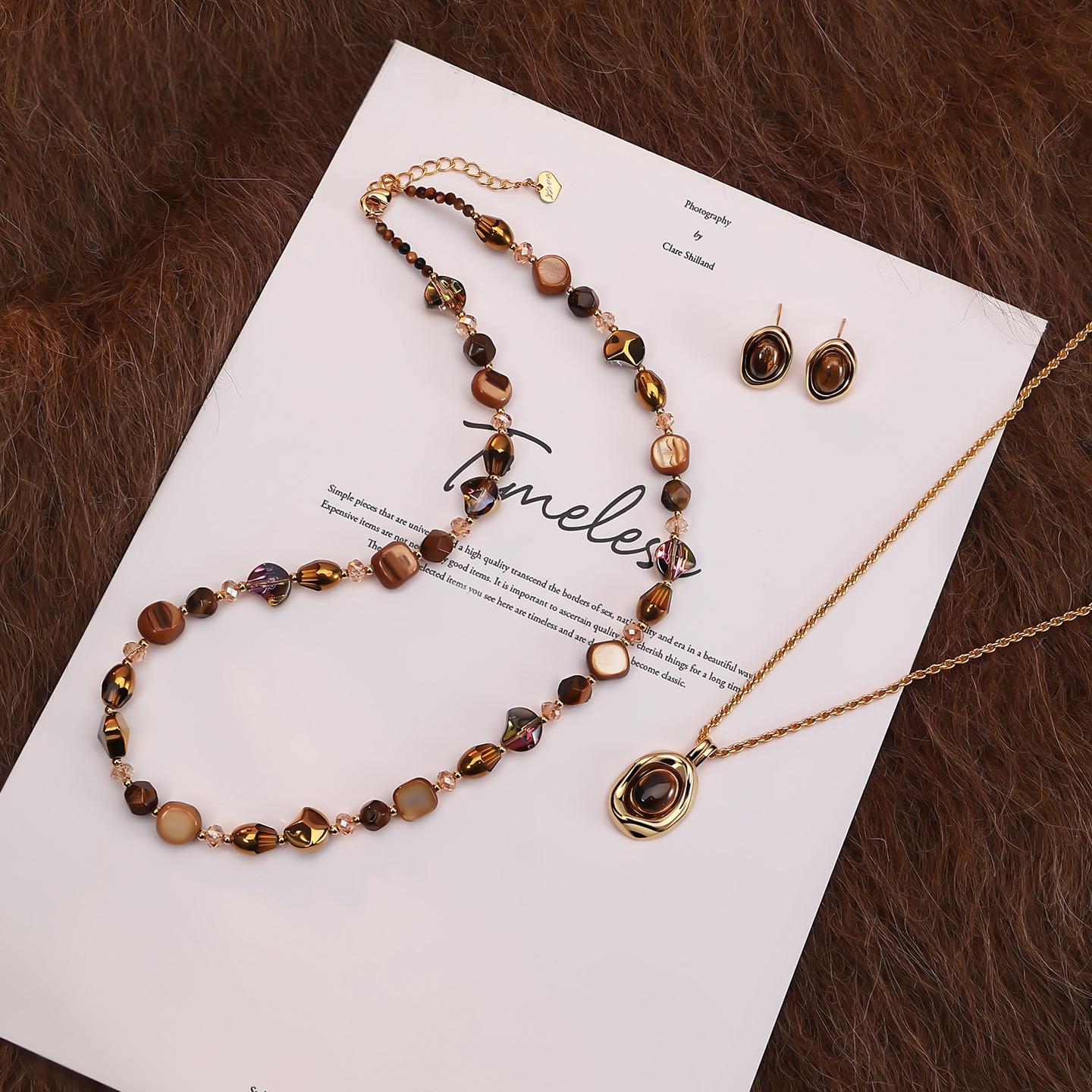Maillard Tiger Eye Necklace