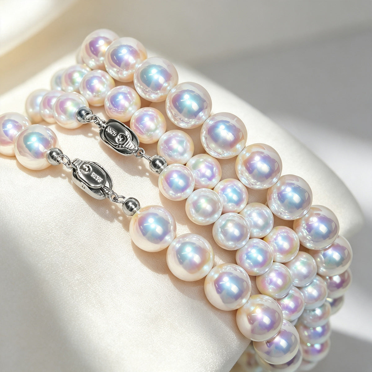 aurora shell pearl choker