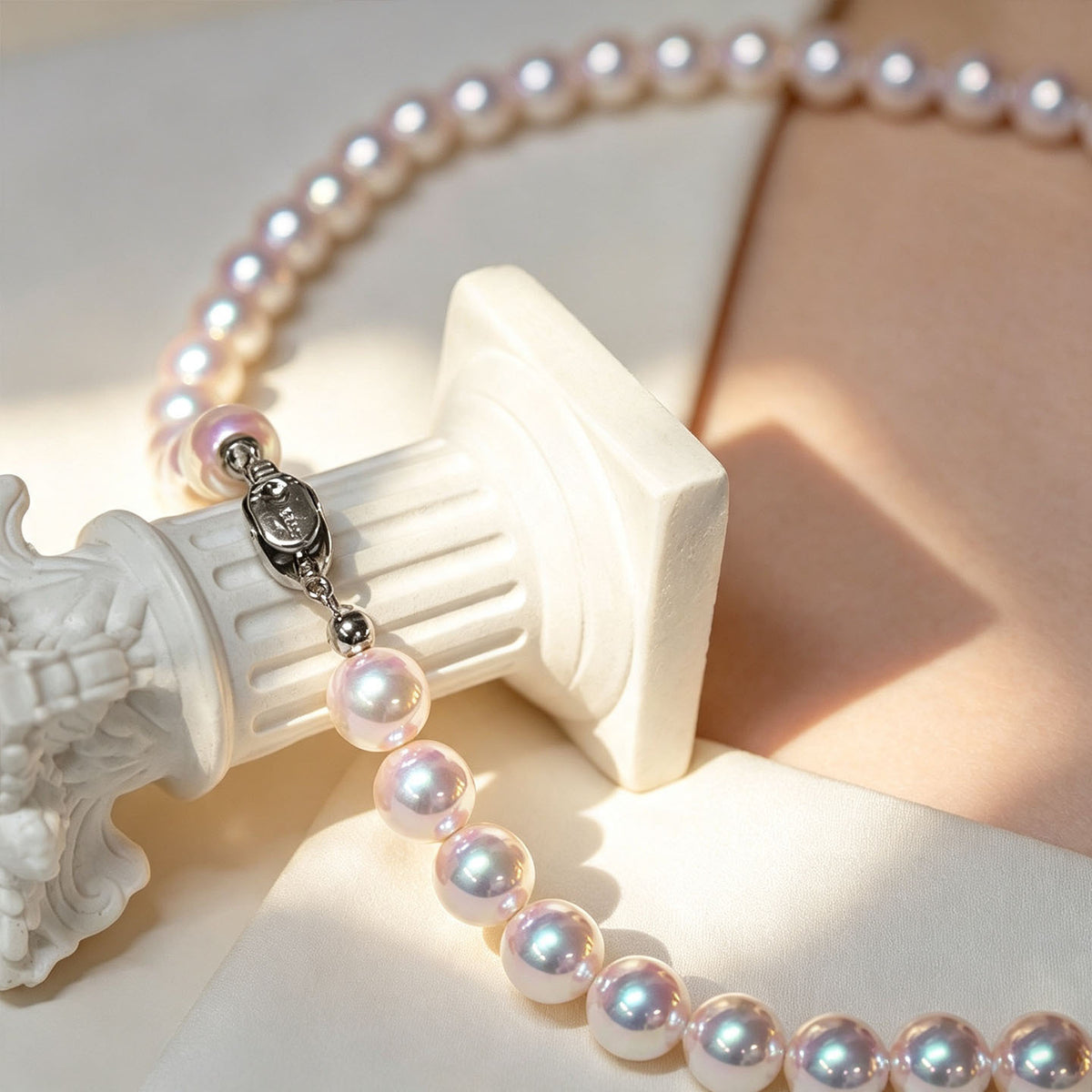 aurora shell pearl choker