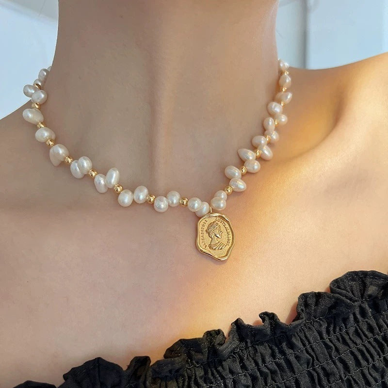 Gold Coin Pendant Necklace